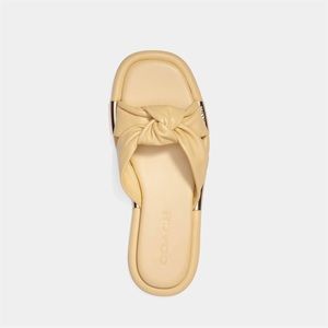 Coach Women's Brooklyn Leather Sandals - Vanilla